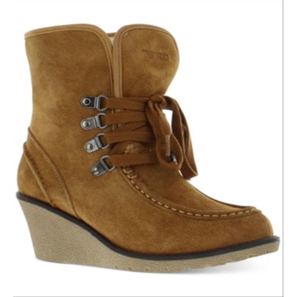 Khombu Women's Sasha Lace up Cold Weather Moon Boots Brown Size -10M - Picture 1 of 3